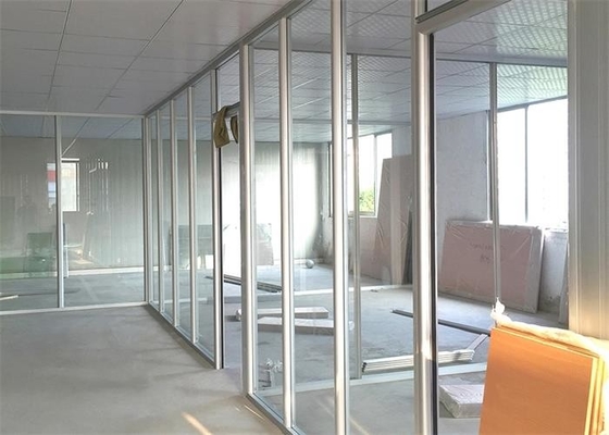 Factory Direct Office Glass Partition Walls Aluminium Channel Glass Wall