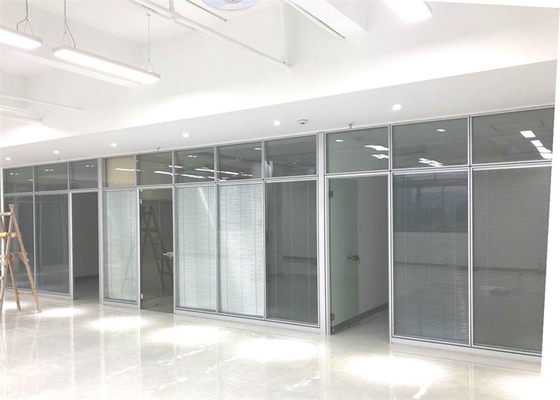 12mm Tempered Glass Single Glazed Partition , Full Height Glass Partition