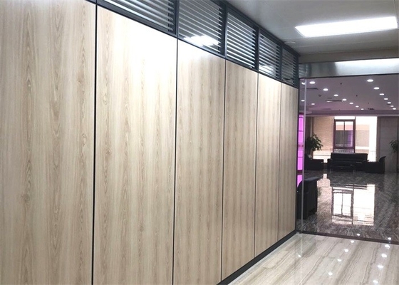 Anodized Office Wooden Partitions Demountable Wall Systems