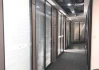 Office Glass Partition Walls With Louver Shutter