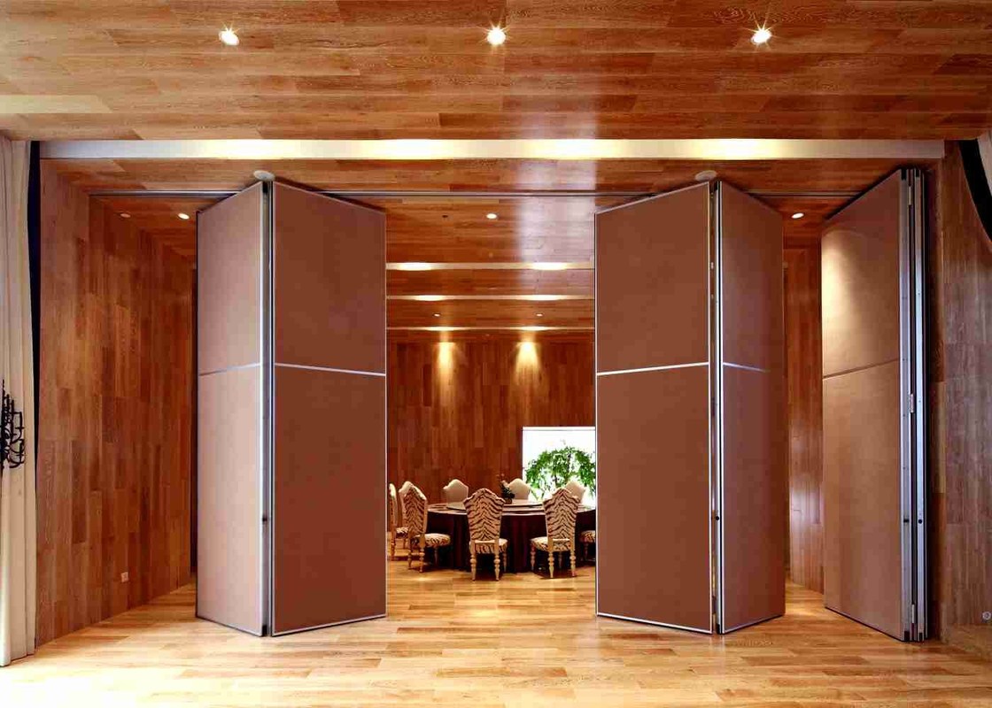 Acoustic Sliding Partition Wall Aluminum Eco Friendly For Hotel Restaurant