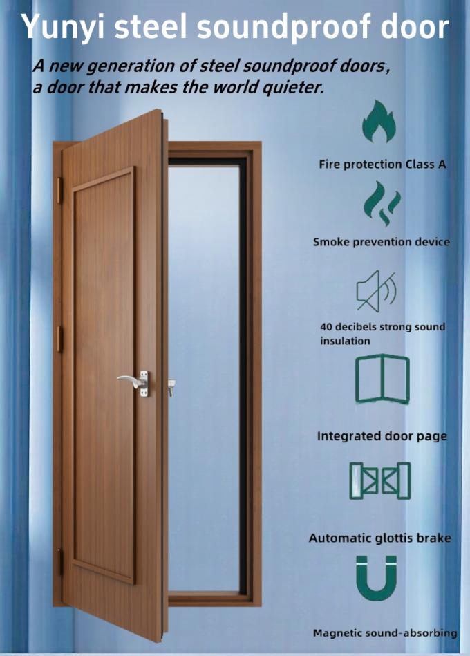 Customized Size 2100*900mm Fireproof Steel Interior Acoustic Soundproof ...