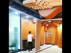 OEM Aluminium Frame Movable Partition Walls Acoustic Sliding Folding Partition