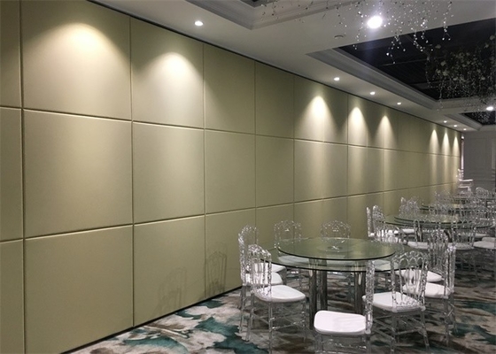 Fireproof Foldable Partition Walls Commercial With Wooden And Aluminum Material