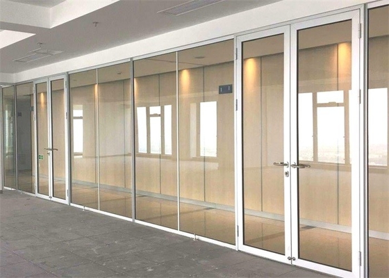 Movable Full Height Glass Walls Partitions With 10mm Glass Thickness