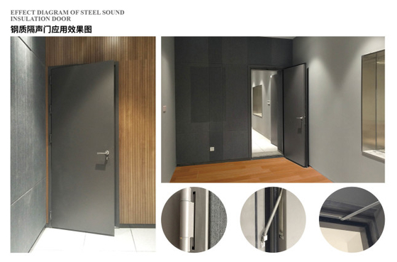 40（+3）DB soundproof environmentally friendly  Steel acoustic doors for recording room