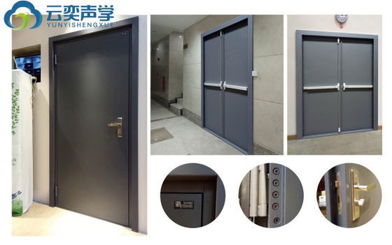 School Multimedia Room Opera House Indoor Soundproof Entrance Security Steel Door