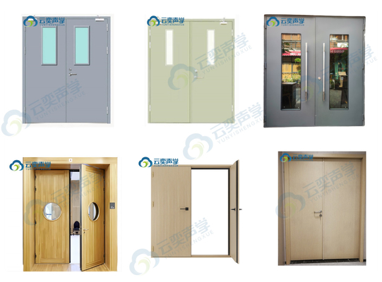 Wholesale  40DB Steel Soundproof Door Fireproof Door Double Door