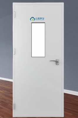 Glass Window Grey Anti-rust Steel Door Soundproofing Metal Doors For Laboratory