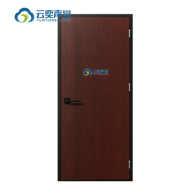 STC 42 ±3 DB Fire Rated 60min Certified Sound Proof Steel And Wood Composite Door