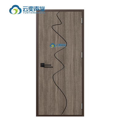 STC 42 ±3 DB Fire Rated 60min Certified Sound Proof Steel And Wood Composite Door