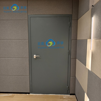 Drum Room Music Studio Roomtransparent Noise Barrier Noise Isolation Door Home Acoustics With Bass Traps Cornernoise Cancelling Door STC 45dB