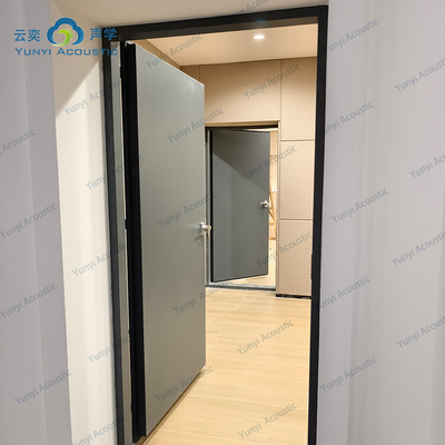 Drum Room Music Studio Roomtransparent Noise Barrier Noise Isolation Door Home Acoustics With Bass Traps Cornernoise Cancelling Door STC 45dB