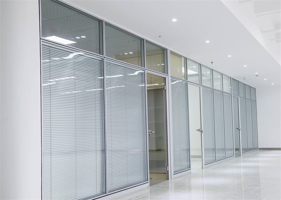 Noise Proof Aluminium And Glass Partition Building Material For Commercial