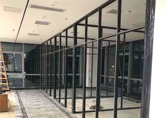 80mm Conference Room Glass Walls , Glass Partition With Aluminium Frame