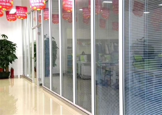 Noise Proof Aluminium And Glass Partition Building Material For Commercial