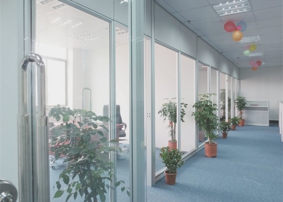 Office Glass Partition Walls Tempered Glass Room Dividers For Office