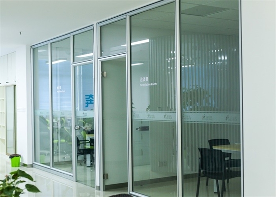 Factory Direct Office Glass Partition Walls Aluminium Channel Glass Wall