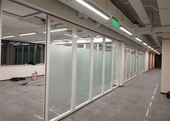 SGS Lightweight Movable Glass Partition Walls For Space Division