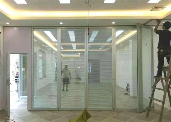 SGS Lightweight Movable Glass Partition Walls For Space Division