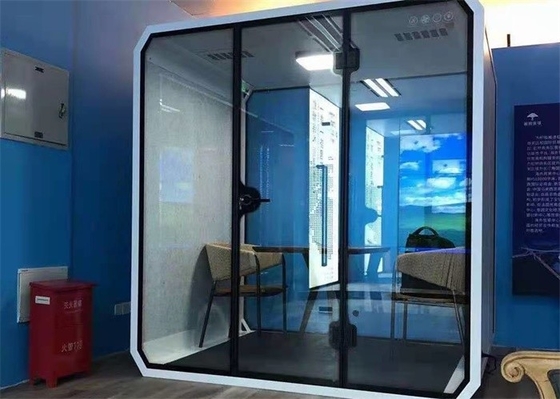 Sound Insulation Acoustic Meeting Pods , Movable Meeting Booth Pods