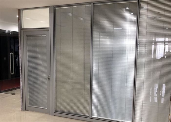 OEM ODM Office Glass Partition Walls , Double Layer Glass Office Dividers