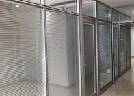 OEM ODM Office Glass Partition Walls , Double Layer Glass Office Dividers