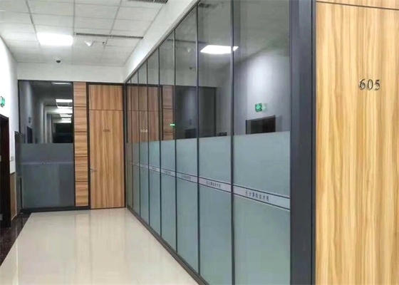 Transparent Tempered Glass Full High Office Partition Frameless Glass Partition