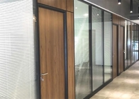 Sound Dampening Office Wooden Partitions With Aluminum Alloy Frame