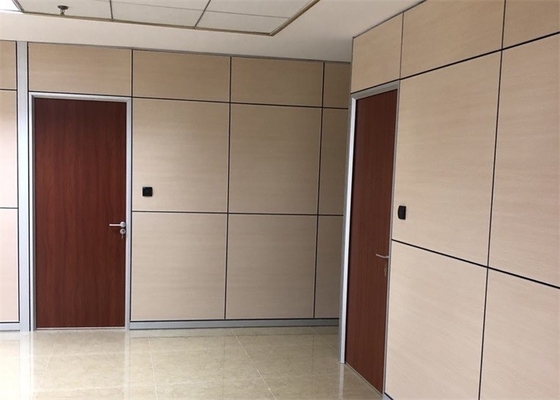 Interior Office Wooden Partitions Full Height Partition Wall 85mm Thickness