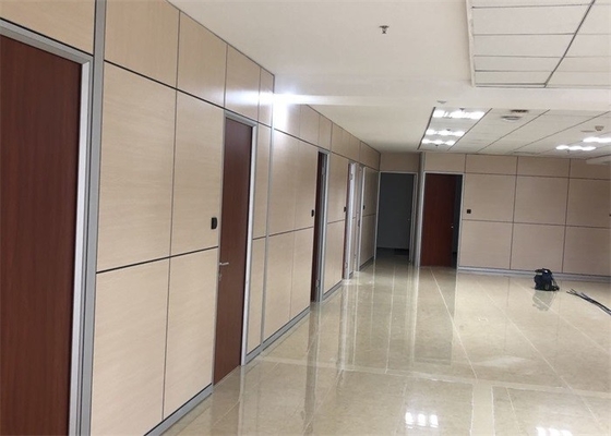 Interior Office Wooden Partitions Full Height Partition Wall 85mm Thickness