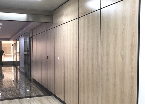 Anodized Office Wooden Partitions Demountable Wall Systems