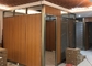 Soundproof Office Wooden Partition With Glass Customized Appearance