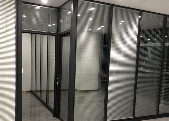 Double Glass Partition Wall Tempered Glass For Office Glass Partitioning Design
